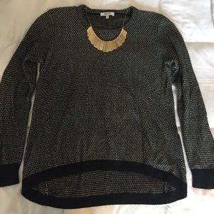 Black & Cream Madewell Sweater